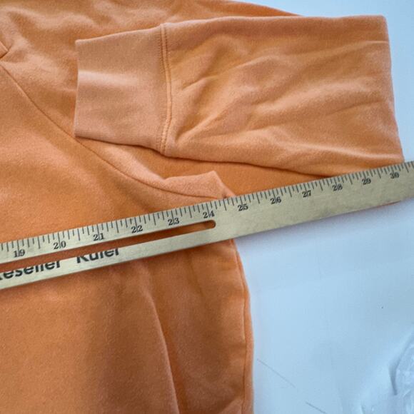 J.Crew Sweater Womens X Large Orange Wide Button Collar Sweatshirt Cloudspun - Picture 8 of 9